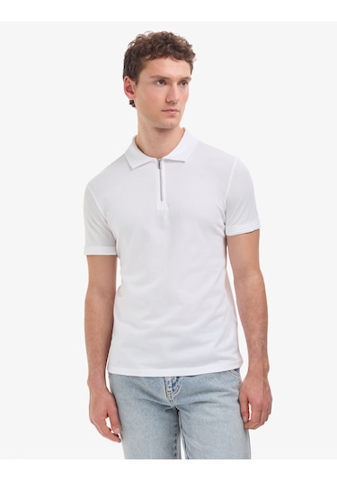 Pierre Cardin Erkek Ekru Tişört Basic 50325311-vr019