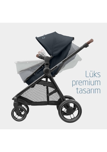 Maxi-Cosi Zelia3 2in1 Portbebeye Dönüşebilen Bebek Arabası Essential Graphite