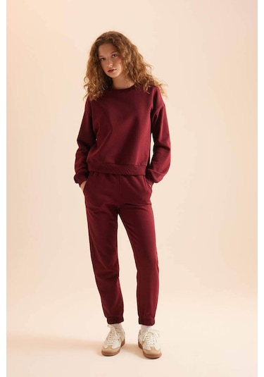 Defacto Bordo Kadın Alt-üst Takım D8022ax/br43 Bordo