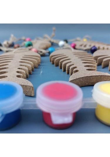 Na Neşeli Ahşap İpli Sarkaç Takımı Oda , Kapı , Duvar , Balkon , Bahçe ,yazlık Süsü. Okul Etkinlik ,ham Ahşap Boyama Model Karısıkset31