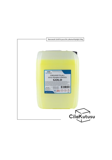 Nanowash Gold Fırçasız Cilalı Oto Yıkama Şampuanı 25 Kg.