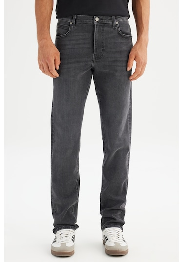 Lee Pamuklu Staight Fit Esnek Erkek Jean Pantolon Ml707pycb Gri