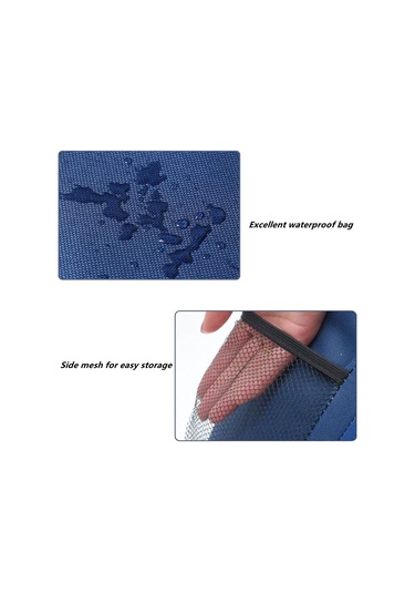 Skycity Mavi Gri Isı Saklama Çantası, Oxford Kumaş+peva, Leak-proof Liner, 1l, Spor/ofis/toplantı İçin, 19x23x28cm Diğer