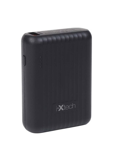 Ixtech Çift Çıkışlı Led Göstergeli Powerbank 10.000 Mah Siyah