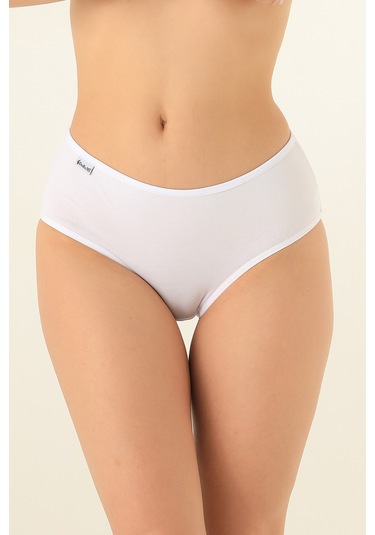 Doremi Yüksek Bel Pamuk Likralı Rahat Kalıp Kadın Bato Külot 001