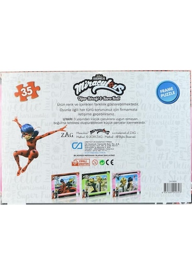 Yapboz- Ca.5020-22 Mıraculous Frame Puzzle 35-1-3