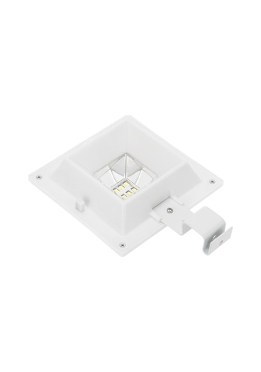 Novahub Güneş Enerjili Hareket Sensörlü 6led Duvar Lambası - 3w, Otomatik Beyaz Işık, Dış Mekan Kullanım İçin Beyaz