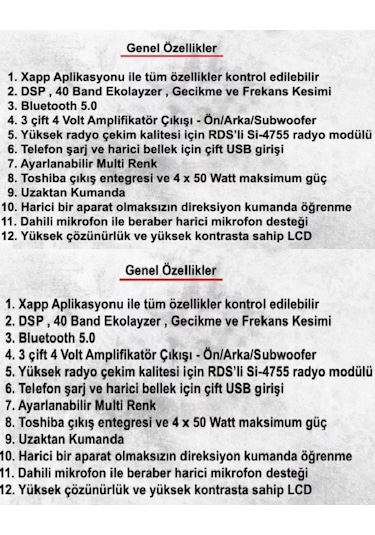 Usb-509 Usb -bluetoothmp3- Radyo Çalar Oto Teyp Enerji Oto Power 3 Anfi Çıkışlı