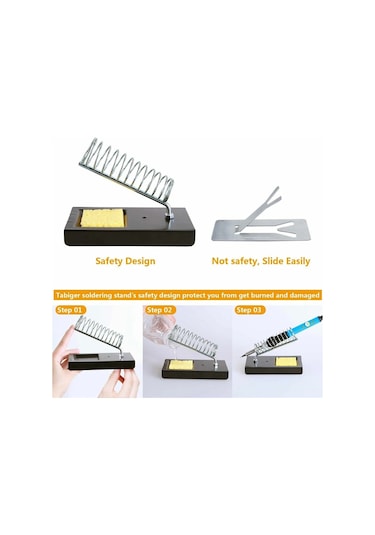 Red 220v 60w Ayarlanabilir Sıcaklık Havya Kiti 15 1 Havya