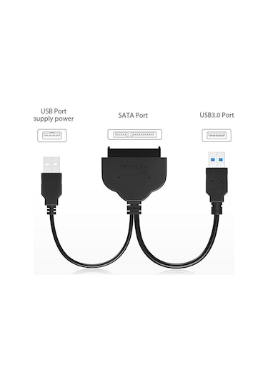 Wozlo 2.5" USB 3.0 Sata HDD Harddisk Kablosu + HDD Koruma Kutusu