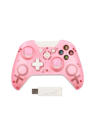 N1 Pc/ps3 Android Tv Uyumlu Kablosuz Gamepad Oyun Kolu Pembe