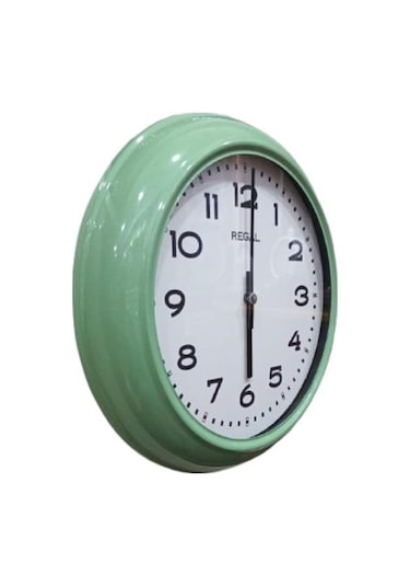 Regal 4290 Hw Özel Seri Metal Kasa Akar Sessiz Saniyeli Duvar Saati Çok Renkli
