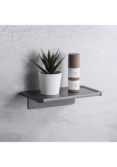 Skycity Banyo Alüminyum Kağıt Torbası - Çapraz Sınırlı İhracatlı, Delme Yok/delme İkili Kullanim, Telefon Tutucu, Modern Minimalist Tasarım G Modeli Gri Diğer