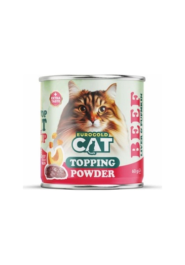Eurogold Cat Topping Powder Dana Ciğerli Mama Tozu 60 G