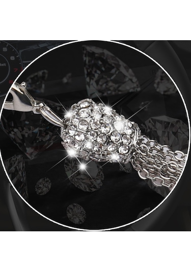 Jaguar Kristal Taşlı Stil Araç Ayna Parfümlü Sarkacı New Style