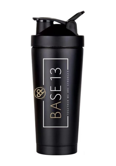 Wezone 750ml Sporcu Protein Shaker Termos, Paslanmaz Çelik Ölçekli Sallama Kupası