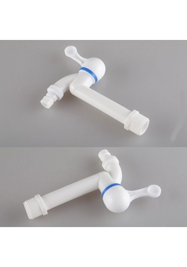 Dancemonkey Cbtx Plastik Tek Soğutucu Çamaşır Makinesi Musluğu 3/4 İnç Duvara Monte Musluk Çok Renkli