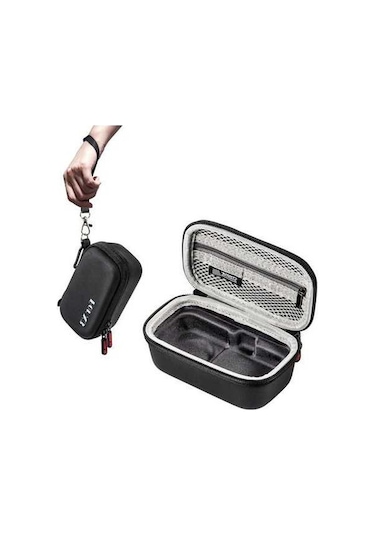 Besthome1 Insta360 X3 Siyah Pu Kamera Çantası, El Kayışı Ve Dağcı Kanca Siyah