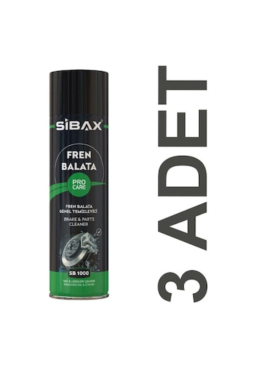 Sibax Fren Balata Temizleyici Sprey 3 x 500 ML