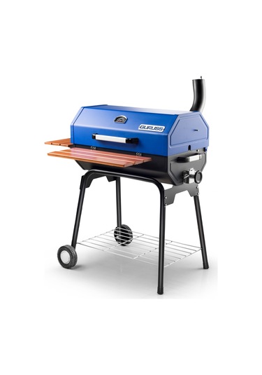 Guruss Cg-075 Kömürlü Barbekü Mangal Tam Set Gece Mavisi Model:grs01