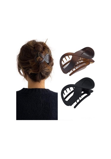 Dofolink Klasik Stilde İki Adet Arka Saç Kapağı, Basit Ve Zarif Görünümü Yükseltir, Kaliteli Saç Tutucu Çok Renkli