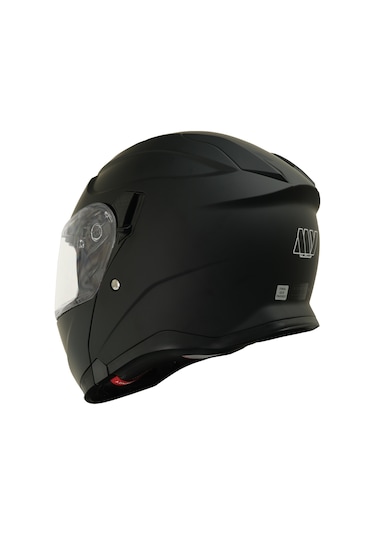 My Helmets Mks002 -B Güneş Vizörlü Şeffaf Çene Açılır Motosiklet Kaskı Siyah