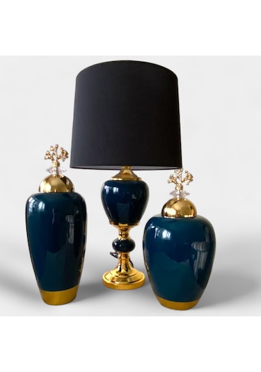 Prima Küp Abajur Set Mavi 180 122 Diğer