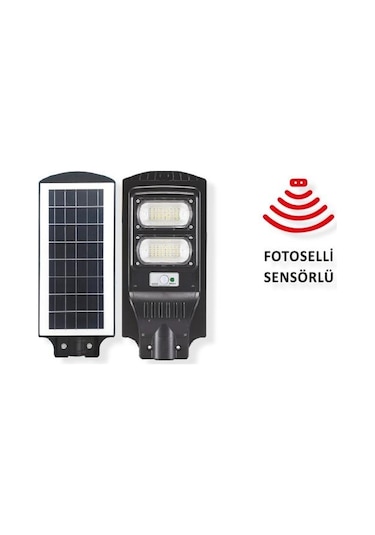 Güneş Enerjili Bahçe Aydınlatma Direği 60w Solar Sokak Lambası