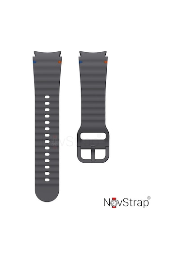 Novstrap Samsung Galaxy Watch 7 Fe 6 5 4 40 44 Classic 42 43 45 46 Mm İle Uyumlu Kordon Wavy Silikon