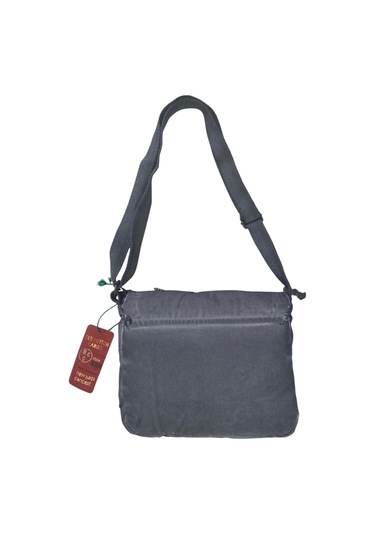 Vintage Küçük Salaş Unisex Günlük Çapraz Postacı Çantası S Boy 26x20cm GRİ