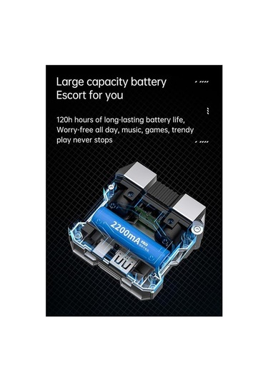 Bukrem Store BUK-M45 Bluetooth 5.3 Kulak İçi Oyuncu Kulaklık