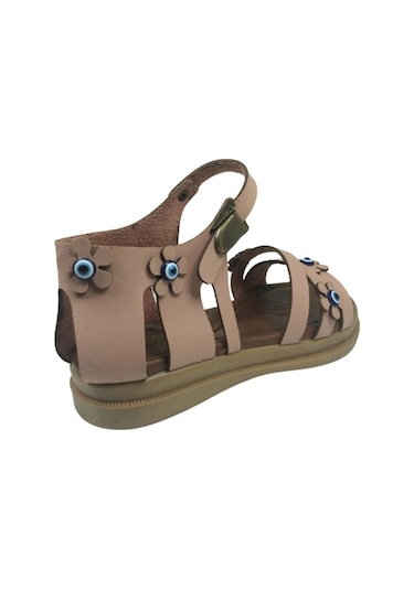 Ortopedikal Grafen Kız Çocuk Sandalet Deritozu Boncuklu Günlük (543641250) Pudra