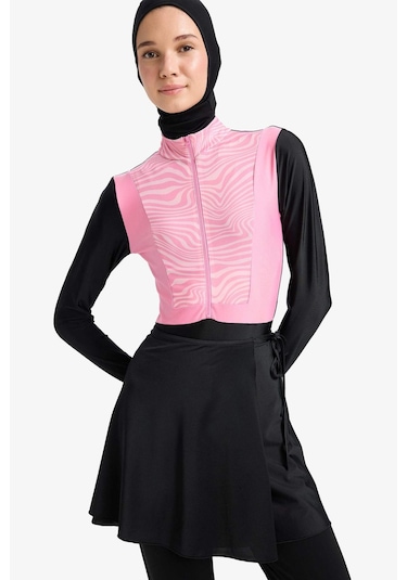 DeFacto Regular Fit Hızlı Kuruyan Baskılı 5'li Burkini Takım E7998AX25HSPN160 DeFacto Regular Fit Hızlı Kuruyan Baskılı 5'li Burkini Takım E7998AX25HSPN160
