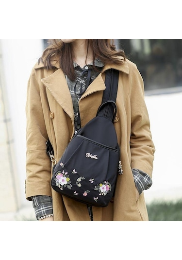 Kırmızı Tüm Maç Oxford Bez Sırt Çantası Moda Kanvas Göğüs Çanta Mini Çapraz Küçük Sırt Çantası Kadın Kore Versiyonu Kırmızı