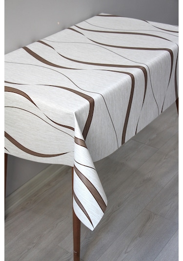 Astarlı Silinebilir Pvc Muşamba Masa Örtüsü 151-a-kahve