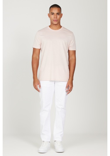 Ac&Co / Altınyıldız Classics Slim Fit Bisiklet Yaka Kısa Kol Pamuklu Erkek Tişört Gülkurusu Ac&Co / Altınyıldız Classics Slim Fit Bisiklet Yaka Kısa Kol Pamuklu Erkek Tişört Gülkurusu