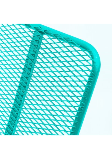 Retodesign Minderli Turkuaz Metal Sallanan Sandalye/ Bebek Emzirme Koltuğu/baba Koltuğu