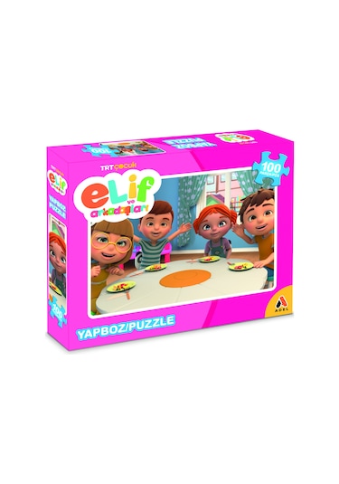 TRT Çocuk Elif ve Arkadaşları 100 'lü Puzzle