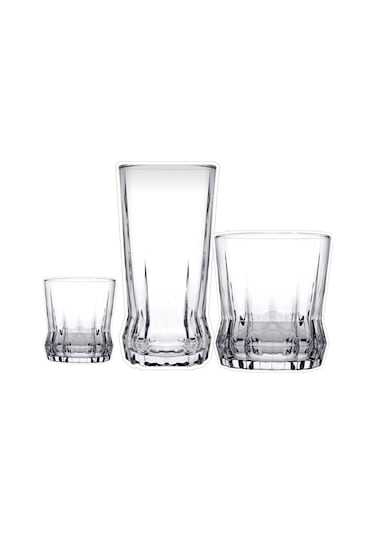 Paşabahçe Gaia 18 Parça Su Meşrubat Bardağı Takımı Şeffaf