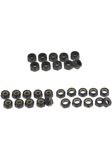 Homyl Kaykay Longboard Kamyon Için 10 Adet 5/8/10mm Fındık M5 Siyah Çok Renkli