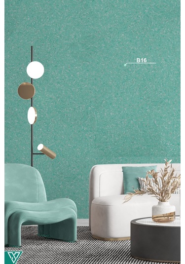 Ventrawall - Mavi Dekoratif Pamuk Duvar Boyası - Wb16 - 5 Kg