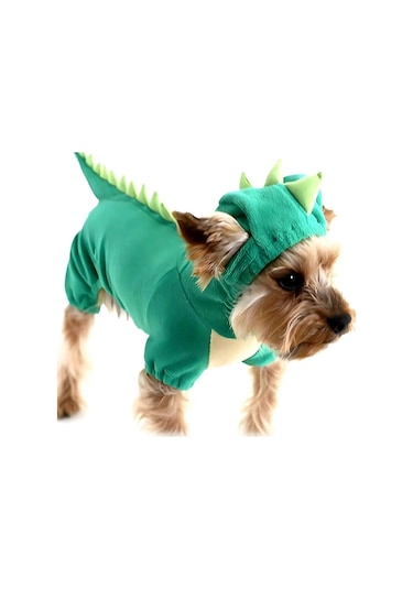 Dinozor Köpek Kostümü - Cadılar Bayramı Kıyafetleri İçin Sevimli