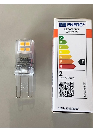 5 Adet Osram G9 Led 1,9w 20w 200 Lümen 2700 Kelvin Sarı 15,000