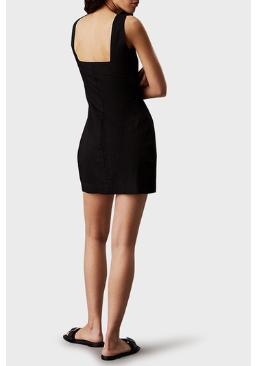 Calvin Klein Bayan Elbise J20j225277 Beh Siyah Siyah