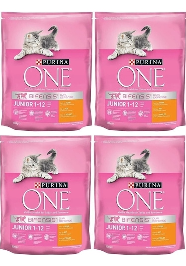 Purina One  Tavuklu Yavru Kedi Maması 4 x 800 G