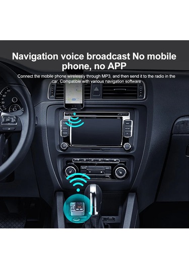 Liangmei Bluetooth 5.1 Araç Fm Verici Araba Mp3 Stereo Müzik