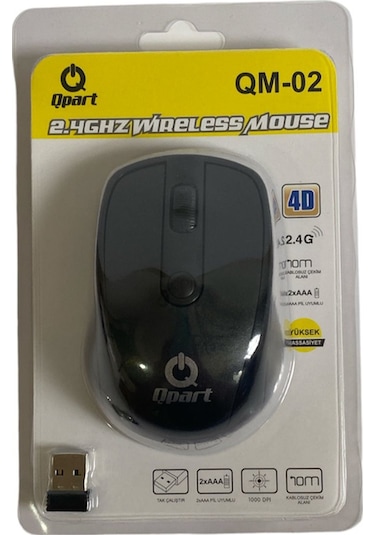 Qpart QM-02 Kablosuz Lazer Mouse
