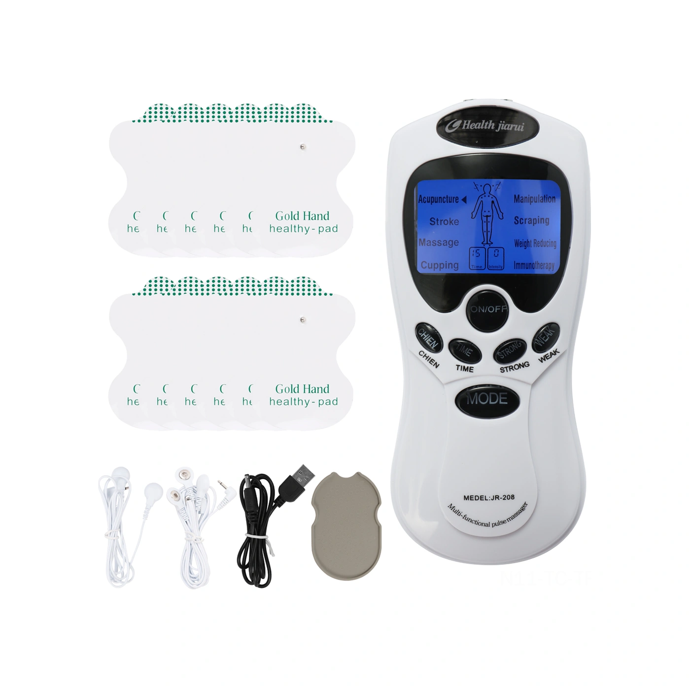 Skycity Beyaz Dijital Meridian Terapi Cihazı - Kas Ağrısı Alat, Akupunktur/manipülasyon Fonksiyonlu, 12 Elektrot, Usb Kablolu Şarj Aleti Yok