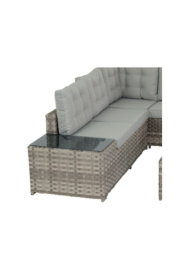 Flexy Zen Bahçe Köşe Mobilya Takımı Rattan Bahçe Mobilyası 708