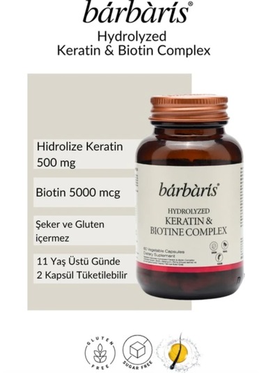 Barbaris Keratin Biotine Complex 60 Kapsül